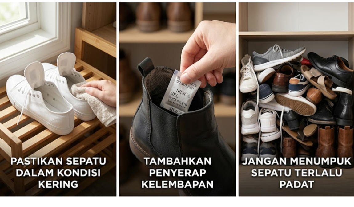Cara Menyimpan Sepatu agar Tidak Mudah Jamuran