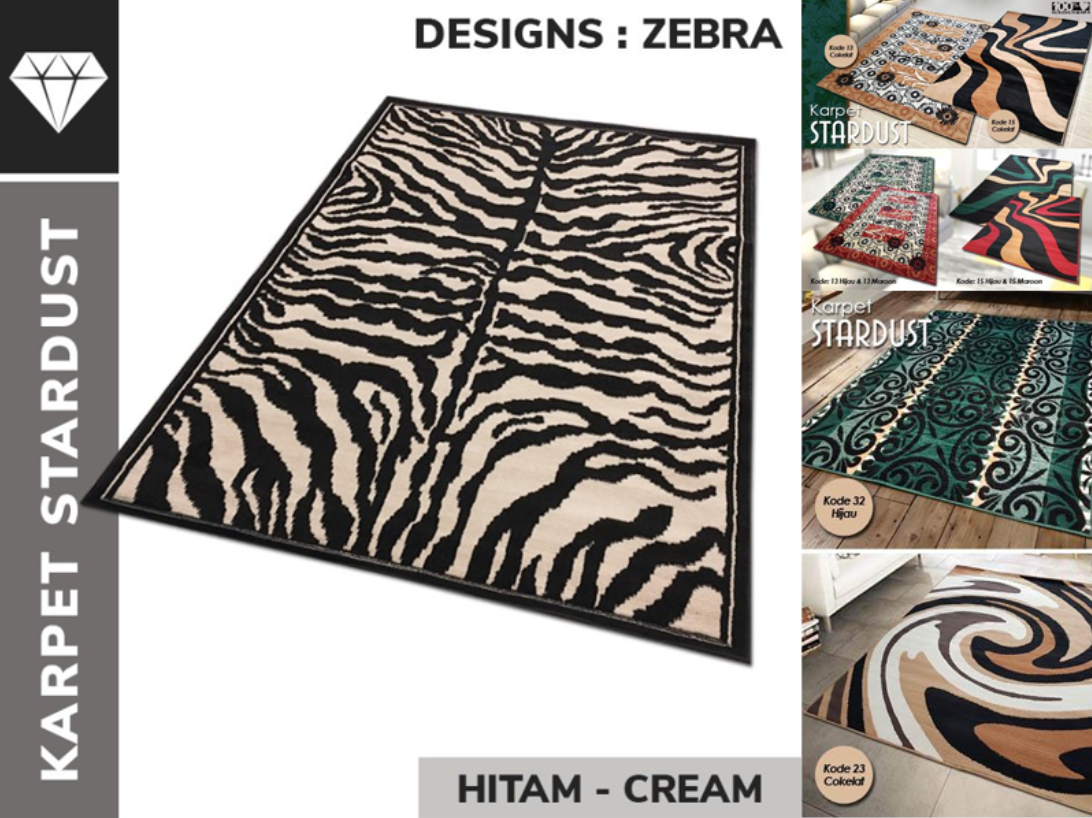 Karpet Animalis Motif Zebra Untuk Sentuhan Elegan dan Eksotis Interior Rumah Anda