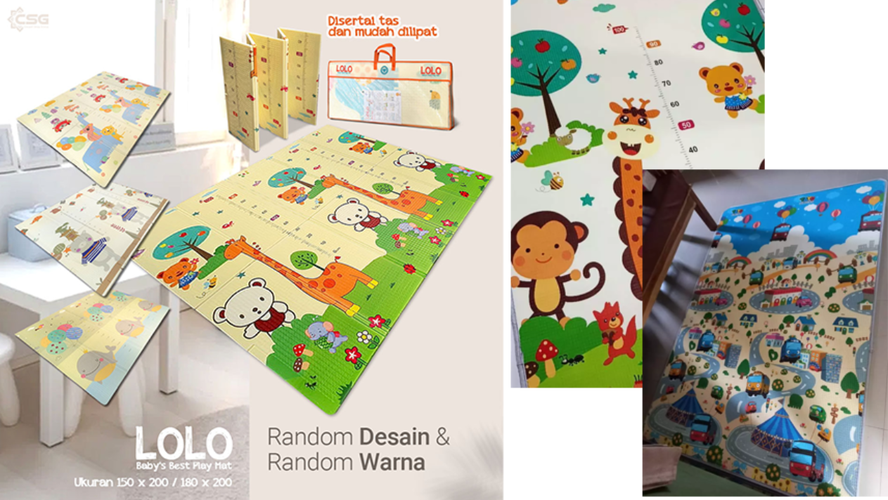 Rekomendasi Warna Playmat untuk Stimulasi Visual Bayi