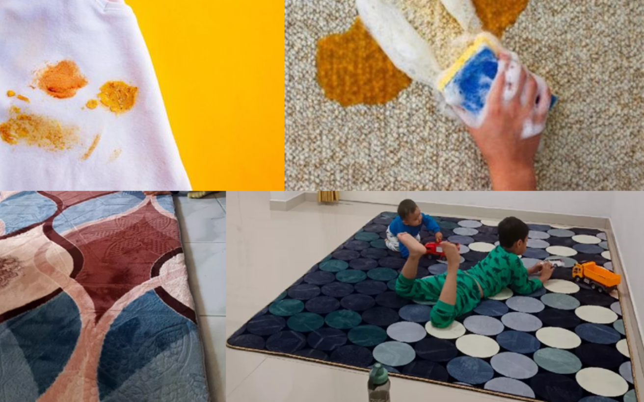 Cara Mudah Hilangkan Noda Kunyit dari Karpet