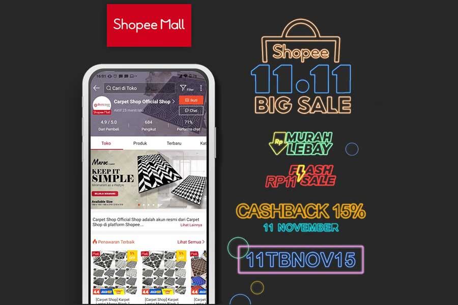 SHOPEE 11.11 BIG SALE DISC 15% !!!!