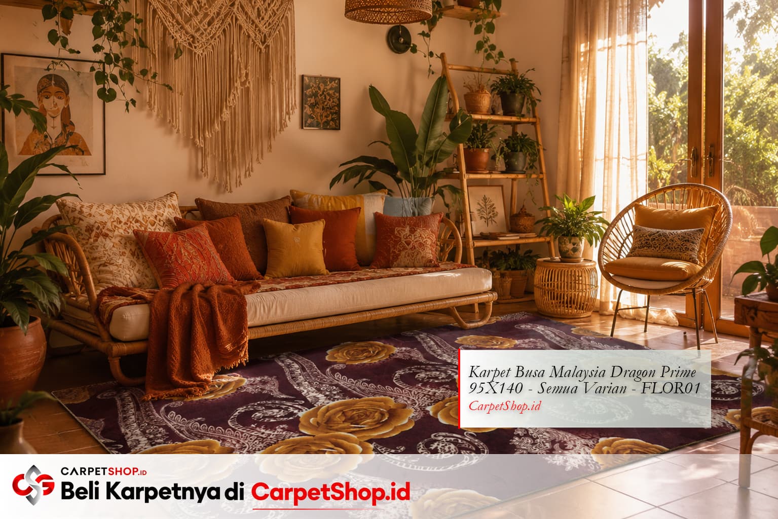 Desain Interior Bohemian yang Penuh Warna dan Karakter: Panduan + Inspirasi Karpet