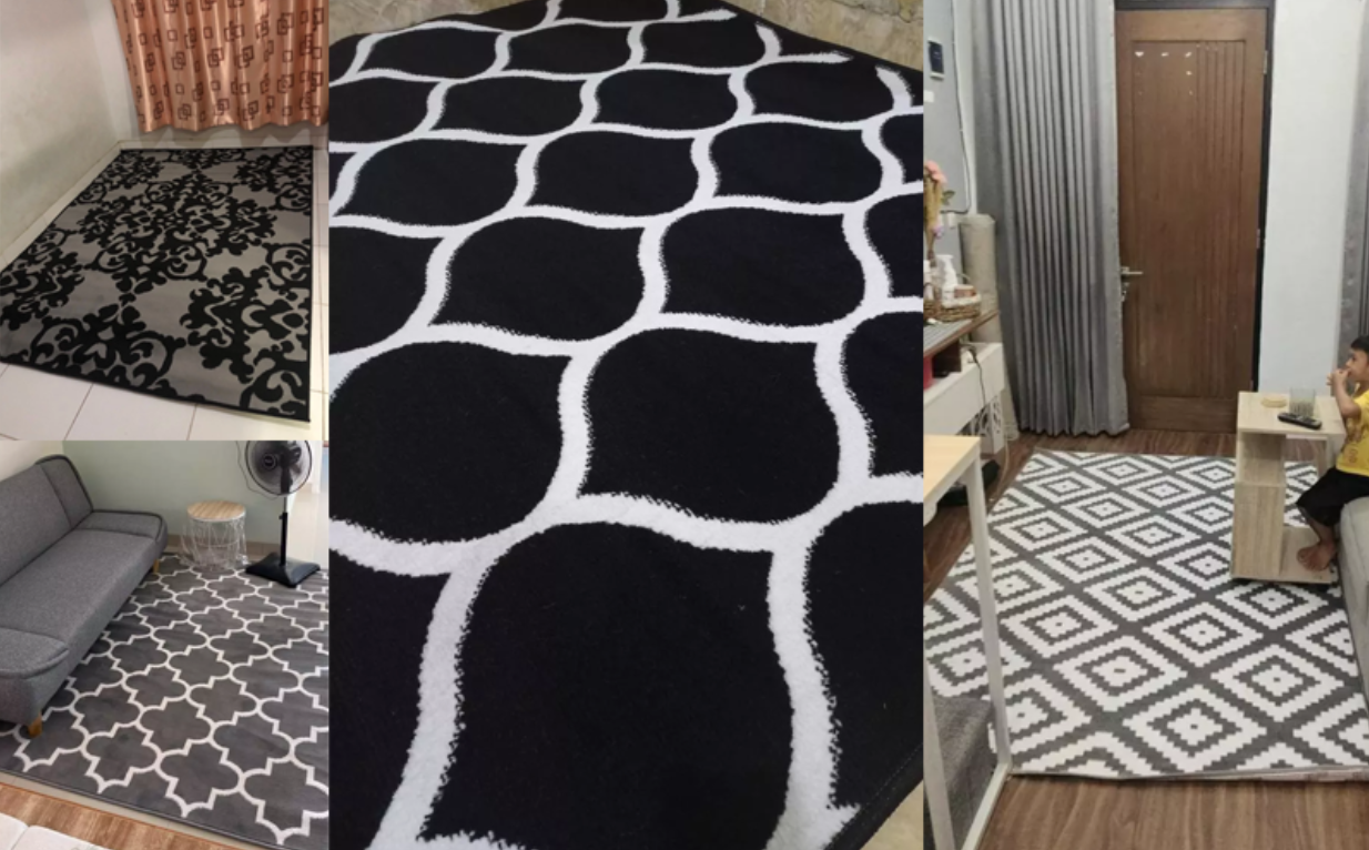 Tampilan Elegan dan Modern dengan Karpet Monokrom