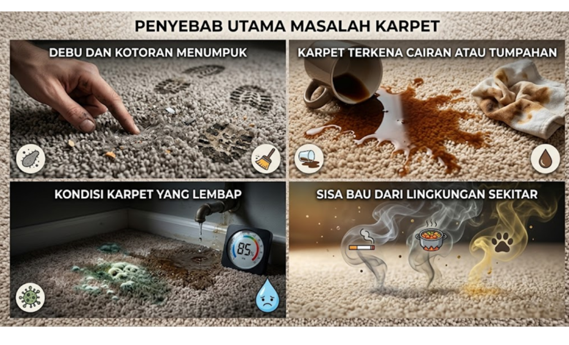 Kenapa Karpet Cepat Bau? Ini Penyebabnya