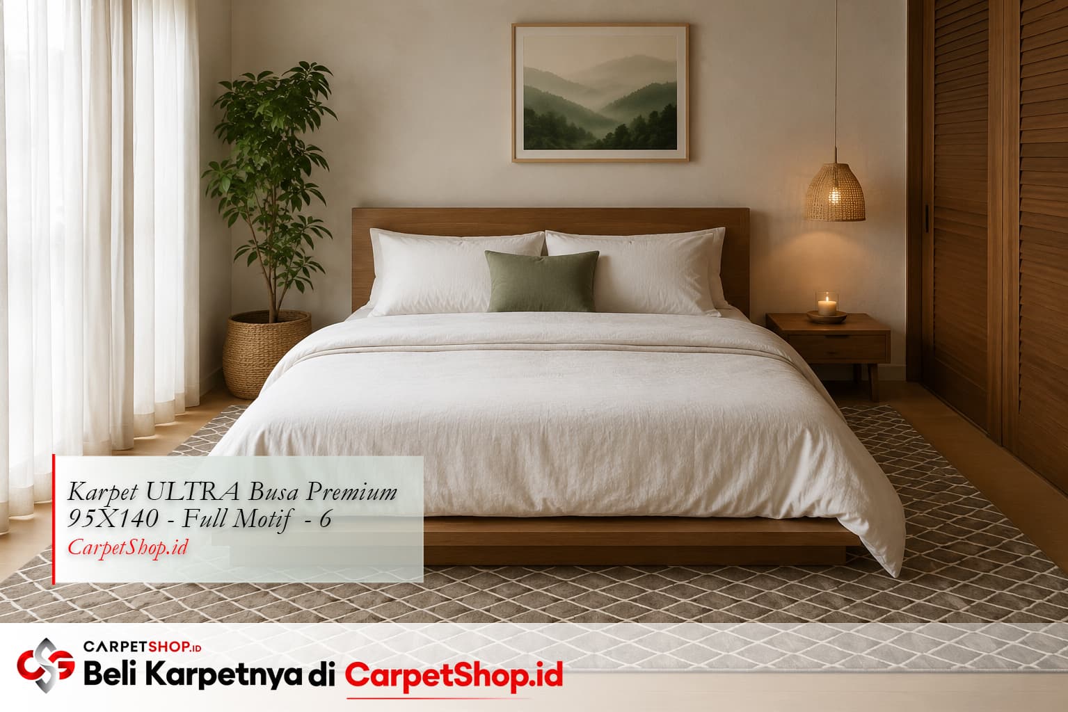 Inspirasi Kamar Tidur Aesthetic dan Nyaman + Panduan Karpet yang Tepat