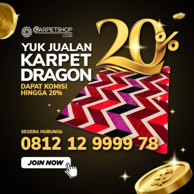 Mau Bisnis Sampingan? Yuk Jualan Karpet Dragon dari Carpet Shop Indonesia!