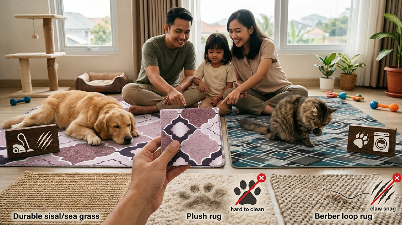 Tips Memilih Karpet untuk Rumah dengan Hewan Peliharaan