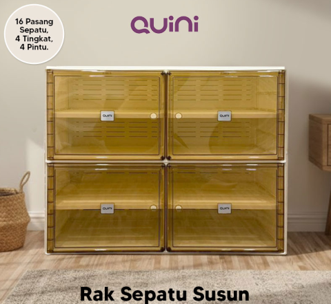 Paduan Warna Rak Sepatu Tertutup yang Cocok untuk Rumah dengan Konsep Monokrom