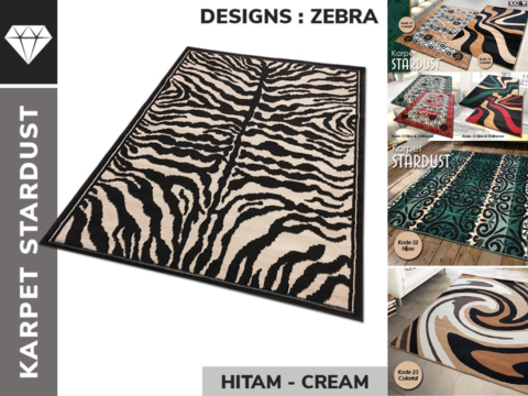 Karpet Animalis Motif Zebra Untuk Sentuhan Elegan dan Eksotis Interior Rumah Anda