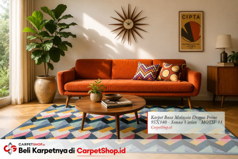 Mid-Century Modern: Gaya Retro yang Tak Pernah Usang + Inspirasi Karpet