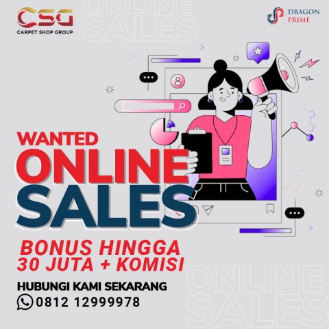 Dibutuhkan Sales Karpet Online!