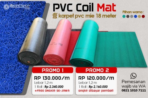 PVC COIL MAT DISKON SUKA SUKA