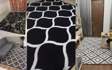 Tampilan Elegan dan Modern dengan Karpet Monokrom