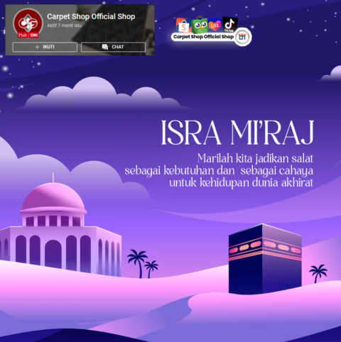 Selamat memperingati Isra Miraj Nabi Muhammad SAW!