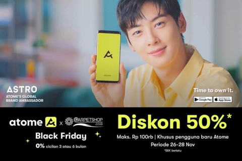 DISKON 50% By ATOME BLACK FRIDAY PROGRAM!