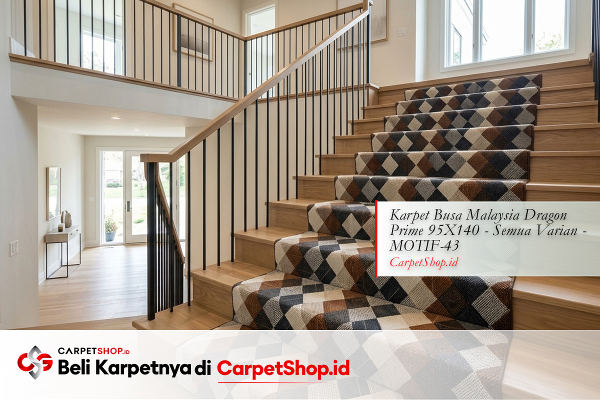 Runner tangga geometric modern dengan Karpet Dragon Prime 95X140 MOTIF-43