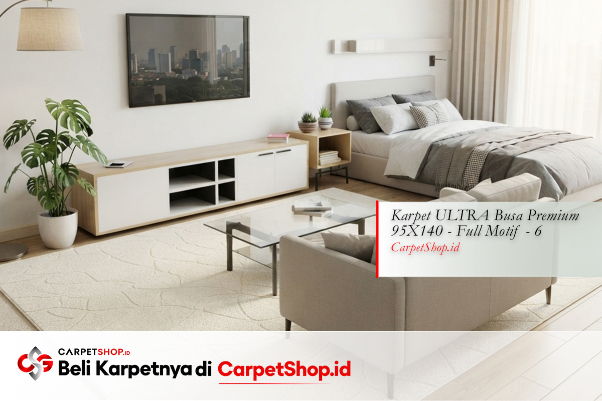Apartemen studio Jakarta karpet zone definer dengan Karpet ULTRA Busa Premium 95X140 Full Motif 6
