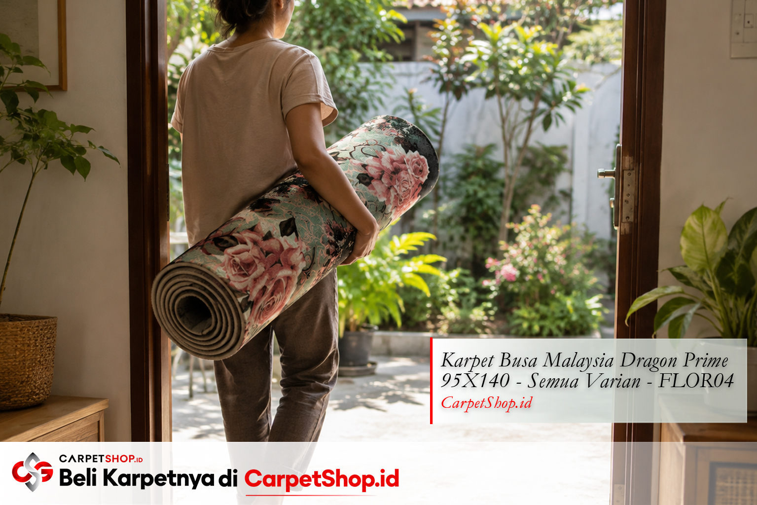 Karpet busa mudah diangkat dan dijemur -- Karpet Dragon Prime 95X140 FLOR04