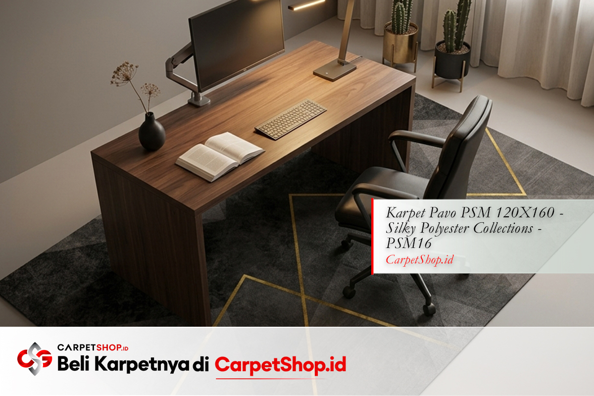 Home office luxury minimalist standar tertinggi dengan Karpet Pavo PSM 120X160 Silky Polyester PSM16