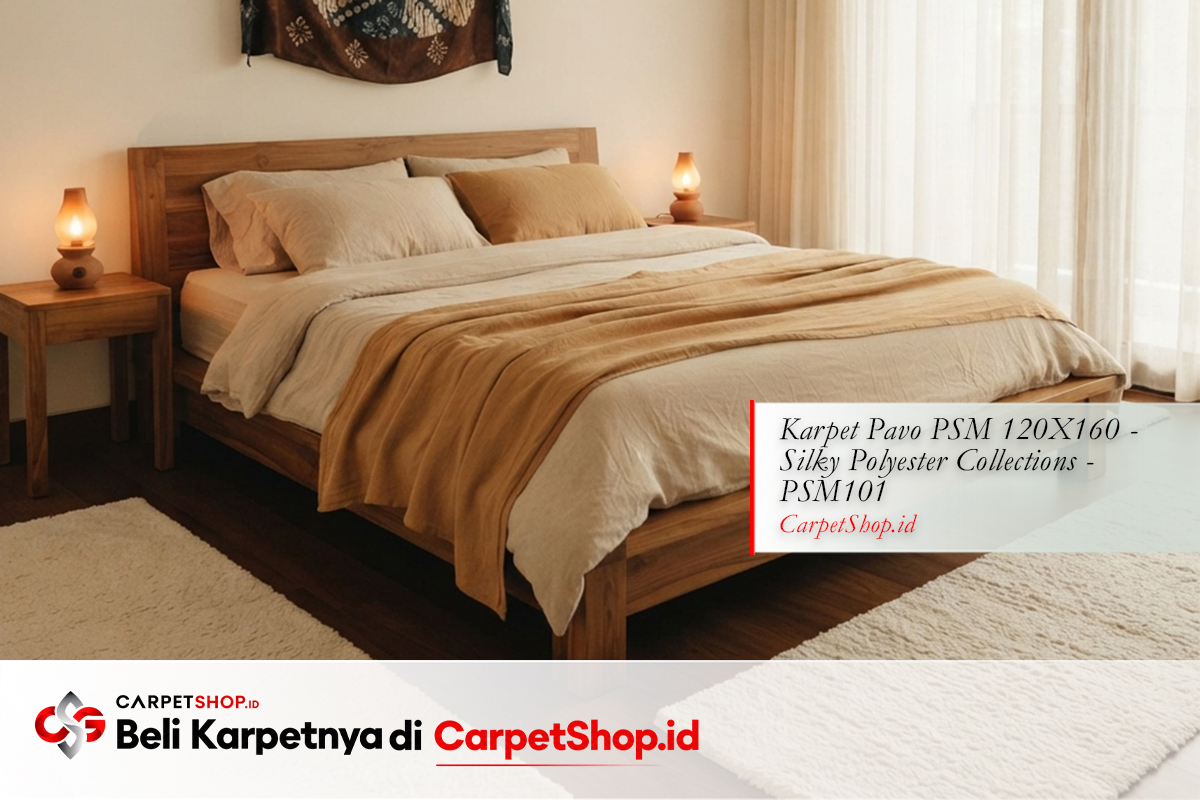 Kamar tidur desain interior Jawa kontemporer dengan Karpet ULTRA Busa Premium 95X140 Full Motif 6