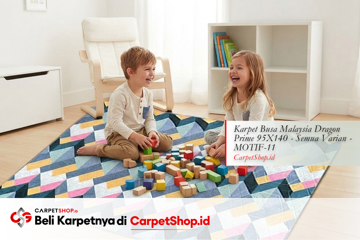 Karpet terbaik kamar anak 2026 Dragon Prime 95X140 MOTIF-11