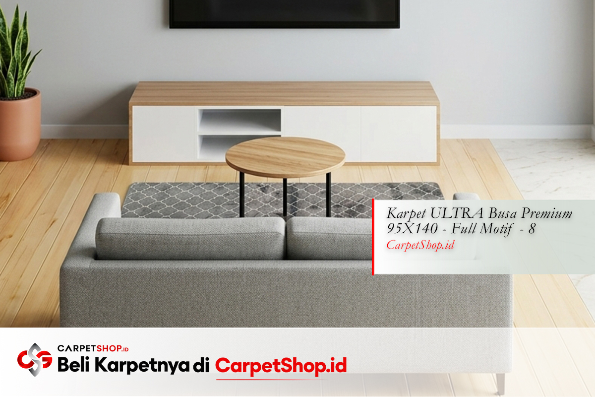 Furnitur minimalis karpet compact ruang sempit memanjang dengan Karpet ULTRA Busa Premium 95X140 Full Motif 8