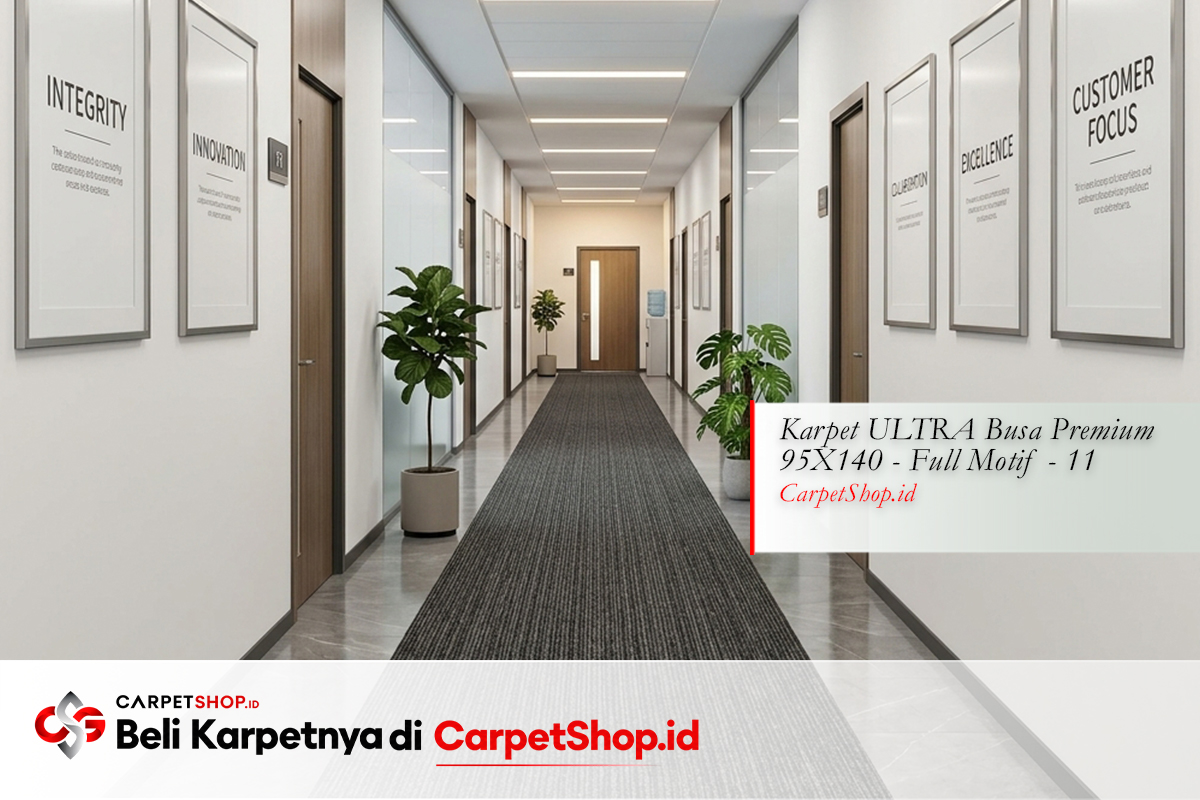 Lorong kantor runner karpet dengan Karpet ULTRA Busa Premium 95X140 Full Motif 11