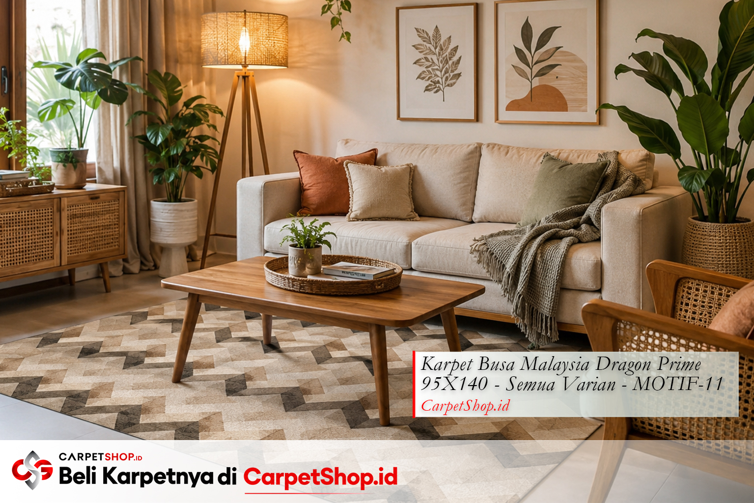 Panduan memilih karpet sesuai budget, Karpet Dragon Prime 95X140 MOTIF-11 geometric