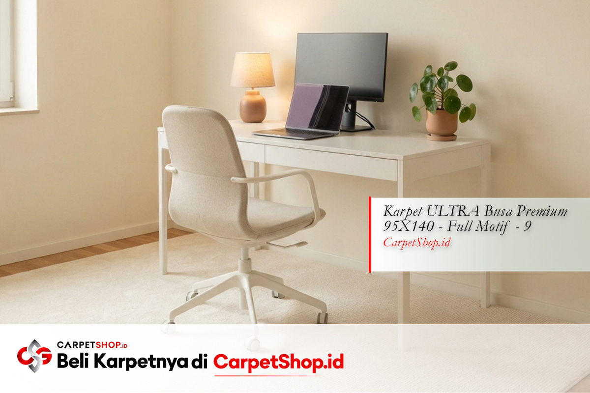 Home office zone karpet panduan per ruangan dengan Karpet ULTRA Busa Premium 95X140 Full Motif 9