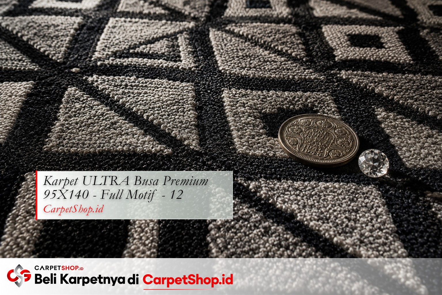 Detail karpet Eclectic, Karpet ULTRA Busa Premium 95X140 Full Motif 12