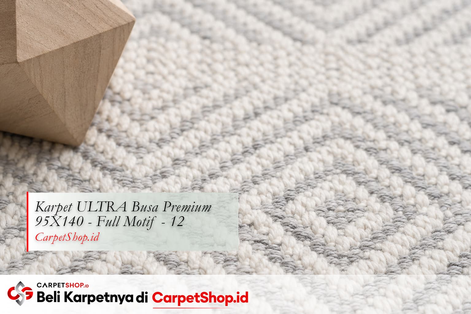 Detail tekstur karpet Skandinavia, Karpet ULTRA Busa Premium 95X140 Full Motif 12