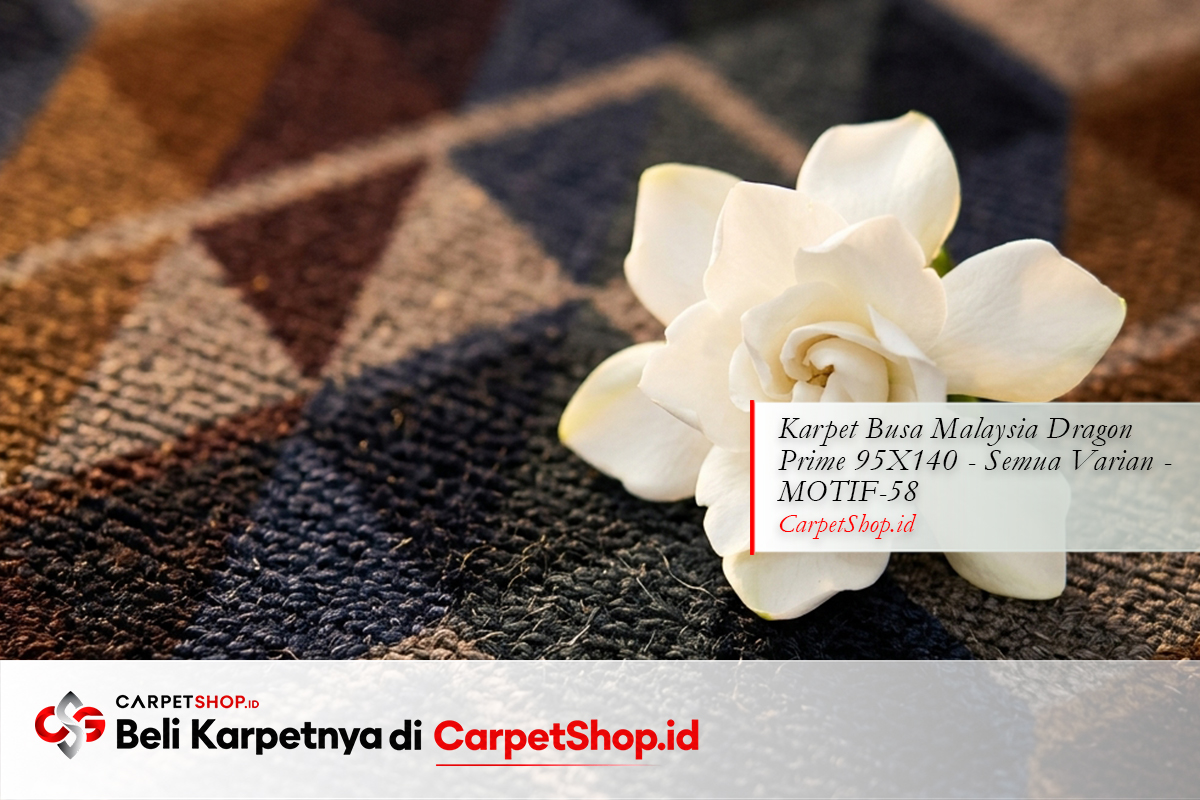 Detail kualitas karpet warna hitam dengan Karpet Dragon Prime 95X140 MOTIF-58