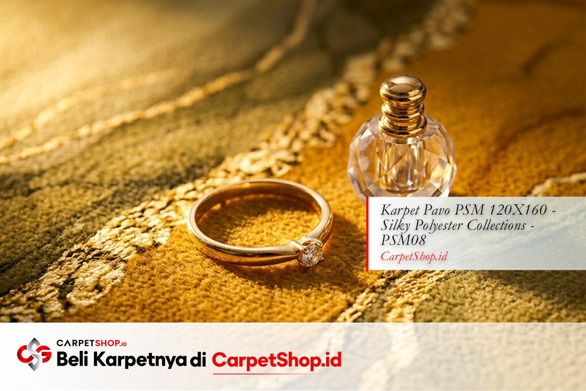 Detail tekstur karpet sebagai background foto macro dengan Karpet Pavo PSM 120X160 Silky Polyester PSM08