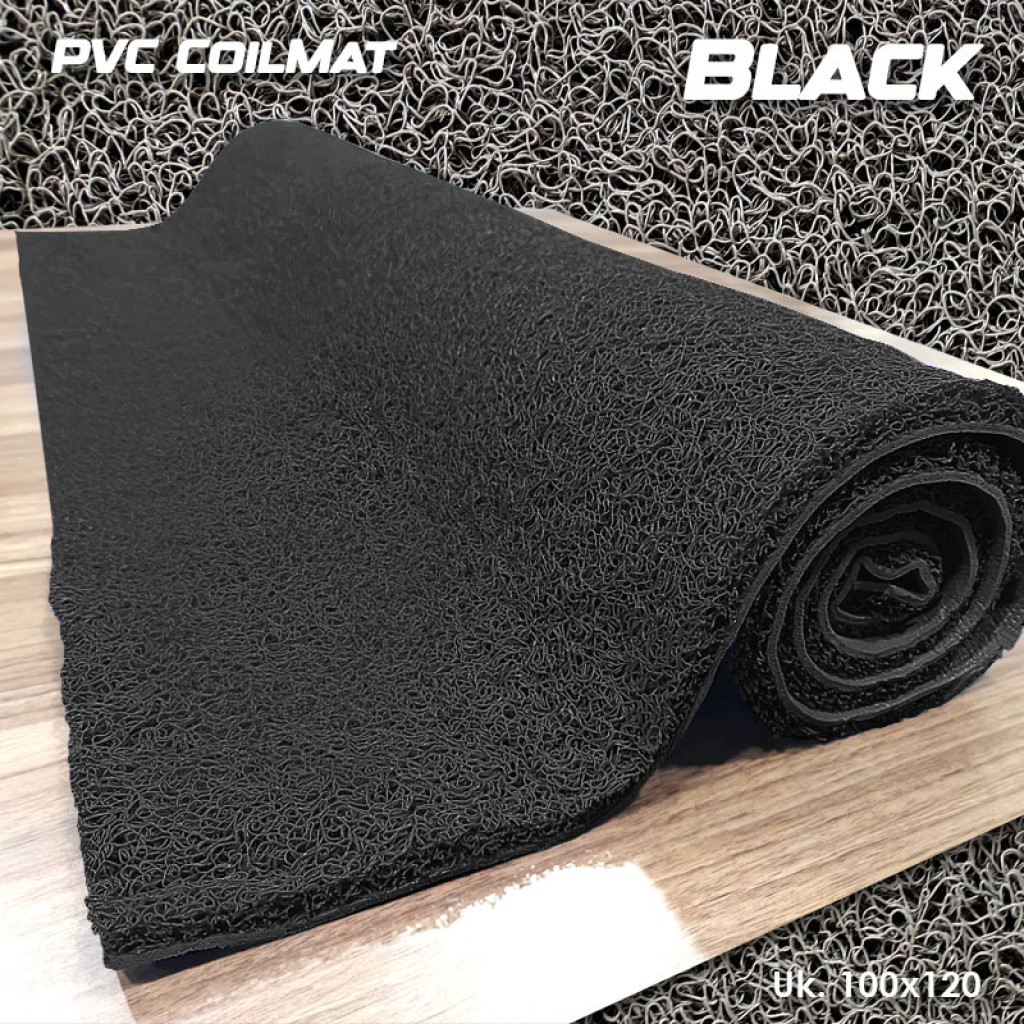 Karpet Mie Lebar 1.2x18 Meter - Dijual Roll - BLACK